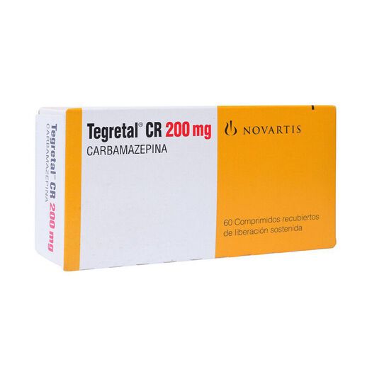 Tegretal CR 200 mg x 60 Comprimidos Recubiertos de Liberación Sostenida, , large image number 0