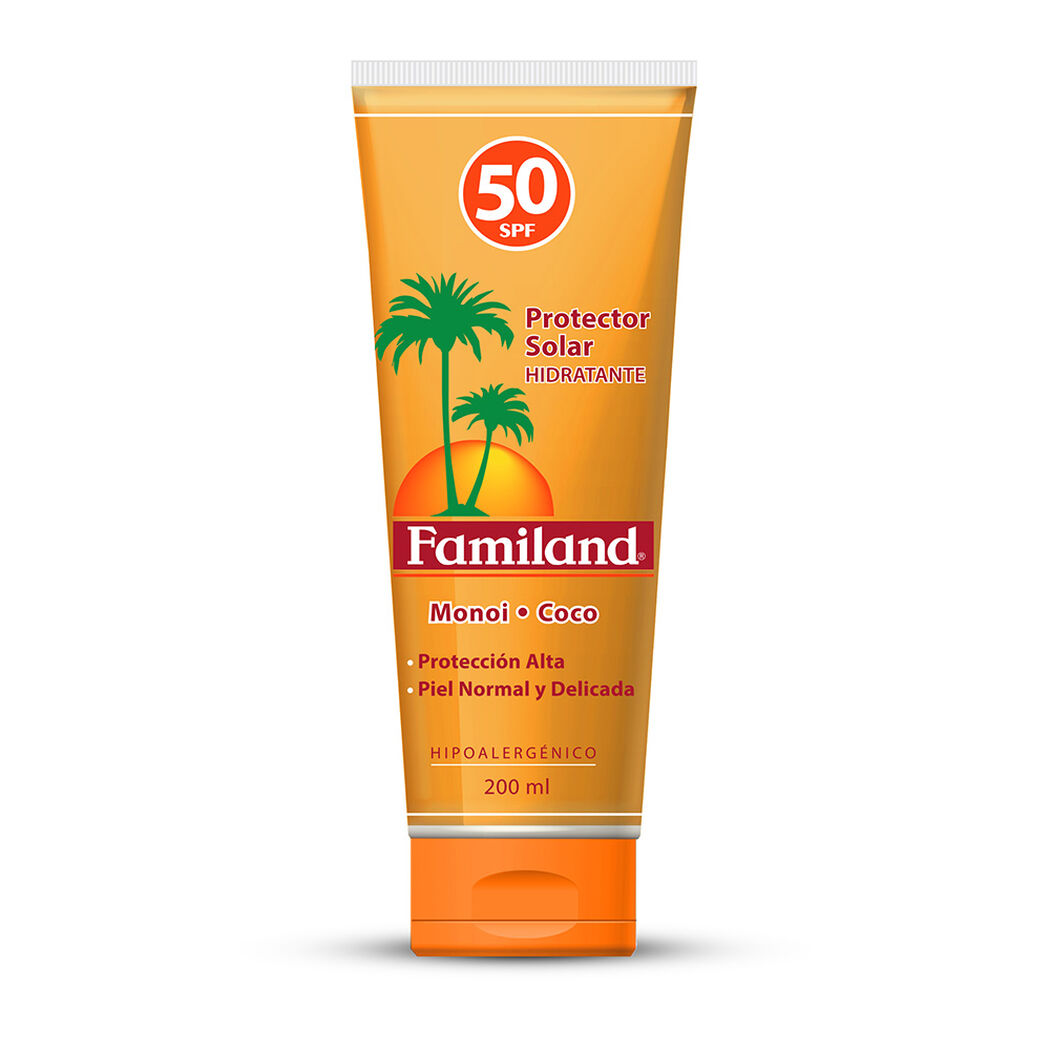 Protector Solar Familand FPS 50 Pomo 200 ml, , large image number 0