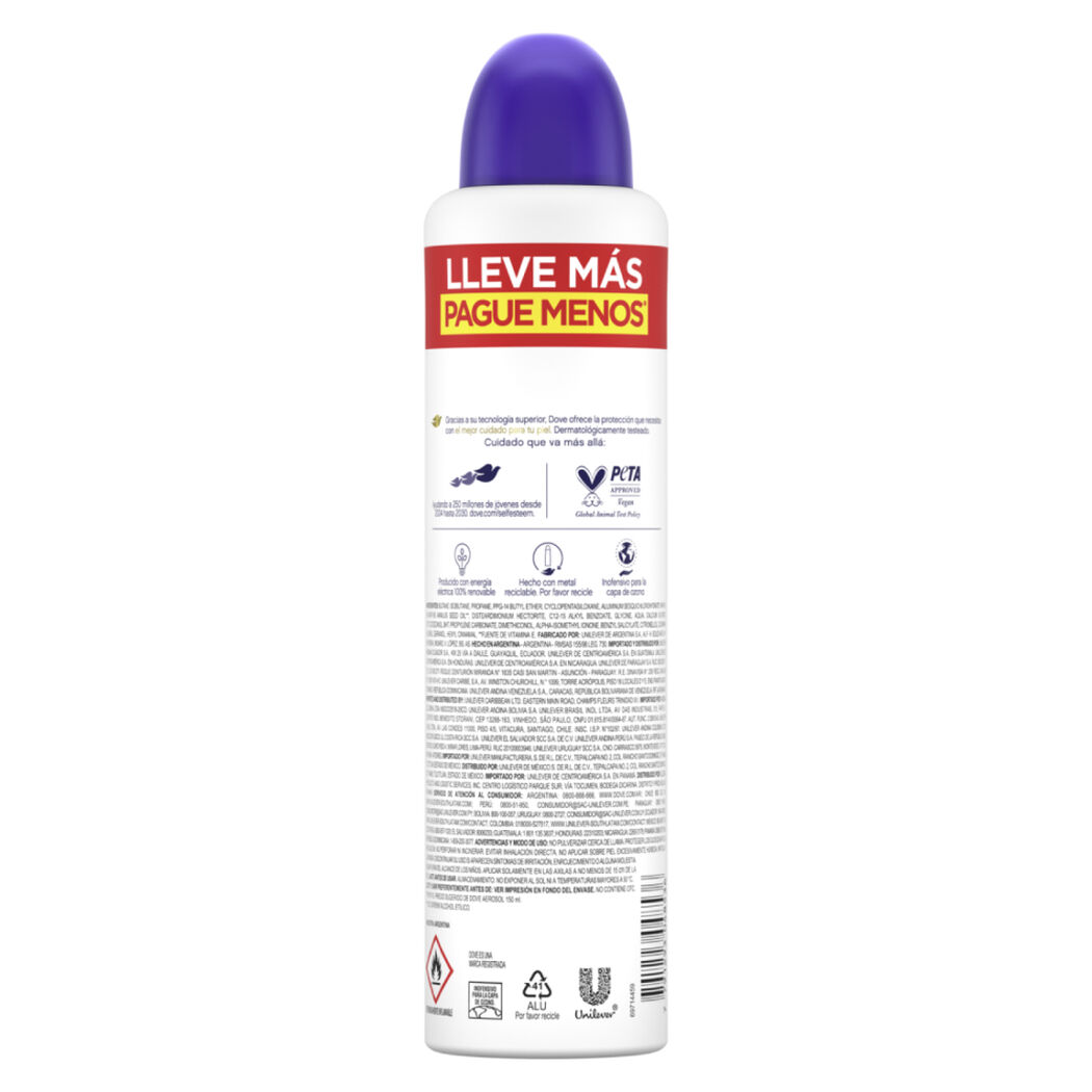 Desosdorante Dove Spray Original 250 mL, , large image number 2