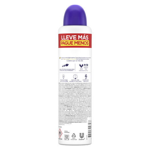 Dove Desodorante Aerosol Original 72 h 250 ml, , large image number 2