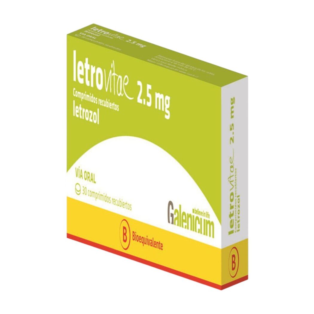 Letrovitae 2.5 mg x 30 Comprimidos Recubiertos, , large image number 0