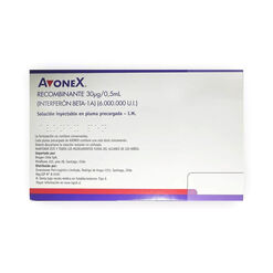 Avonex 30 mcg/0,5 ml soluci&oacute;n inyectable x 4 plumas precargadas