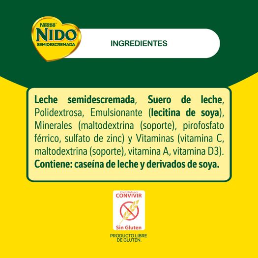 Leche en Polvo Nido Semidescremada 1350g , , large image number 4
