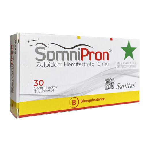 Somnipron 10 mg Caja 30 Comp. Recubiertos, , large image number 0