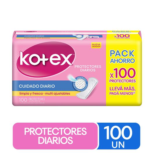Protectores Diarios Kotex 100 un, , large image number 0