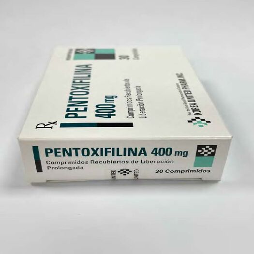 Pentoxifilina 400 mg x 30 Comprimidos Recubiertos de Liberacion Prolongada, , large image number 0