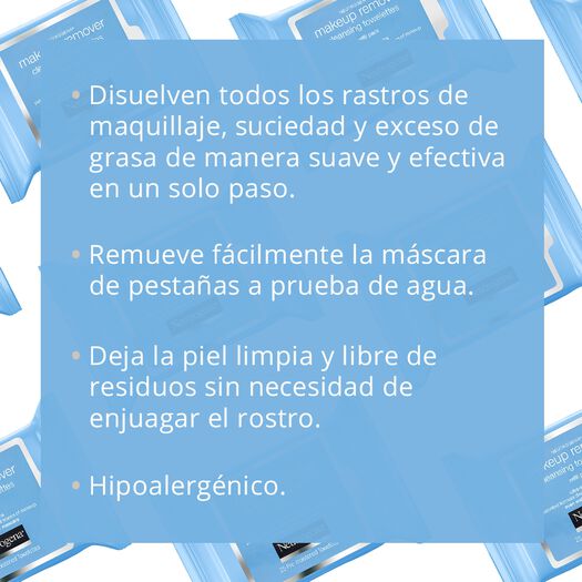 toallitas desmaquillantes neutrogena® piel sensible x 25 un., , large image number 2