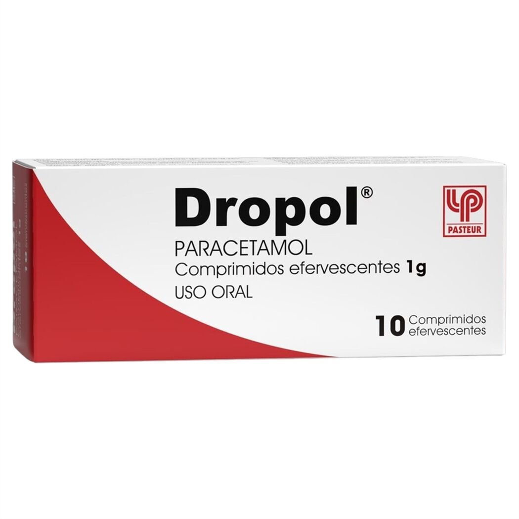 Dropol Paracetamol 10 Comprimidos Efervescentes 1g, , large image number 0