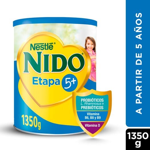 Leche en polvo Nido Etapa 5+ Semidescremada 1350g, , large image number 0