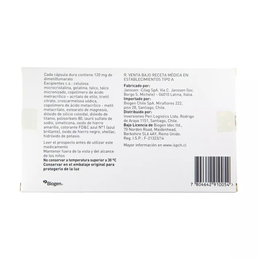 Tecfidera 120 mg 14 c&aacute;psulas, , large image number 1