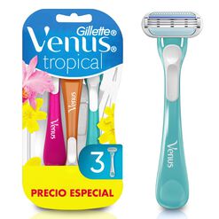 Máquina de Afeitar Gillette Venus Tropical 3 un
