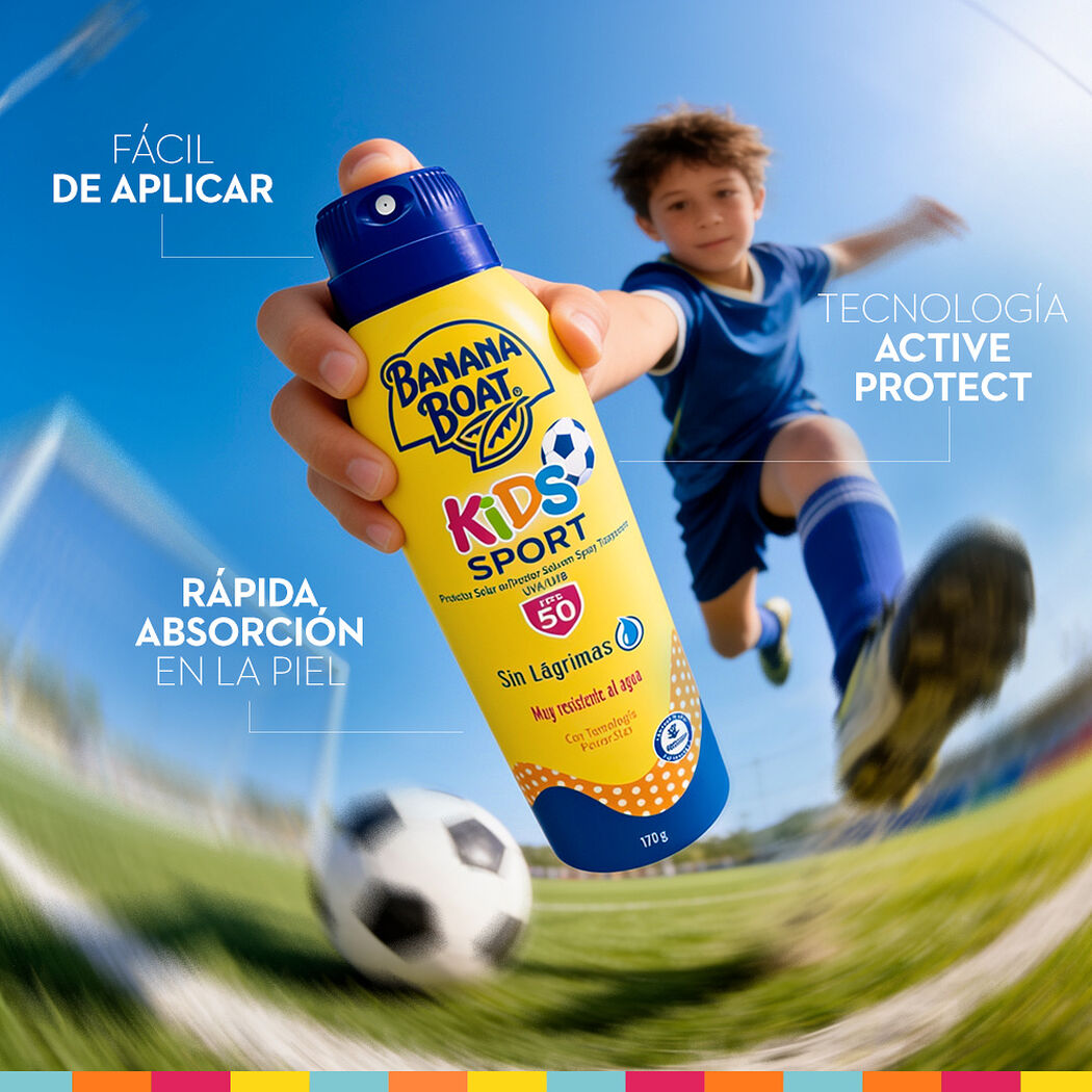 Protector Solar Banana Boat Kids Sport Spray FPS 50 170 mL, , large image number 1