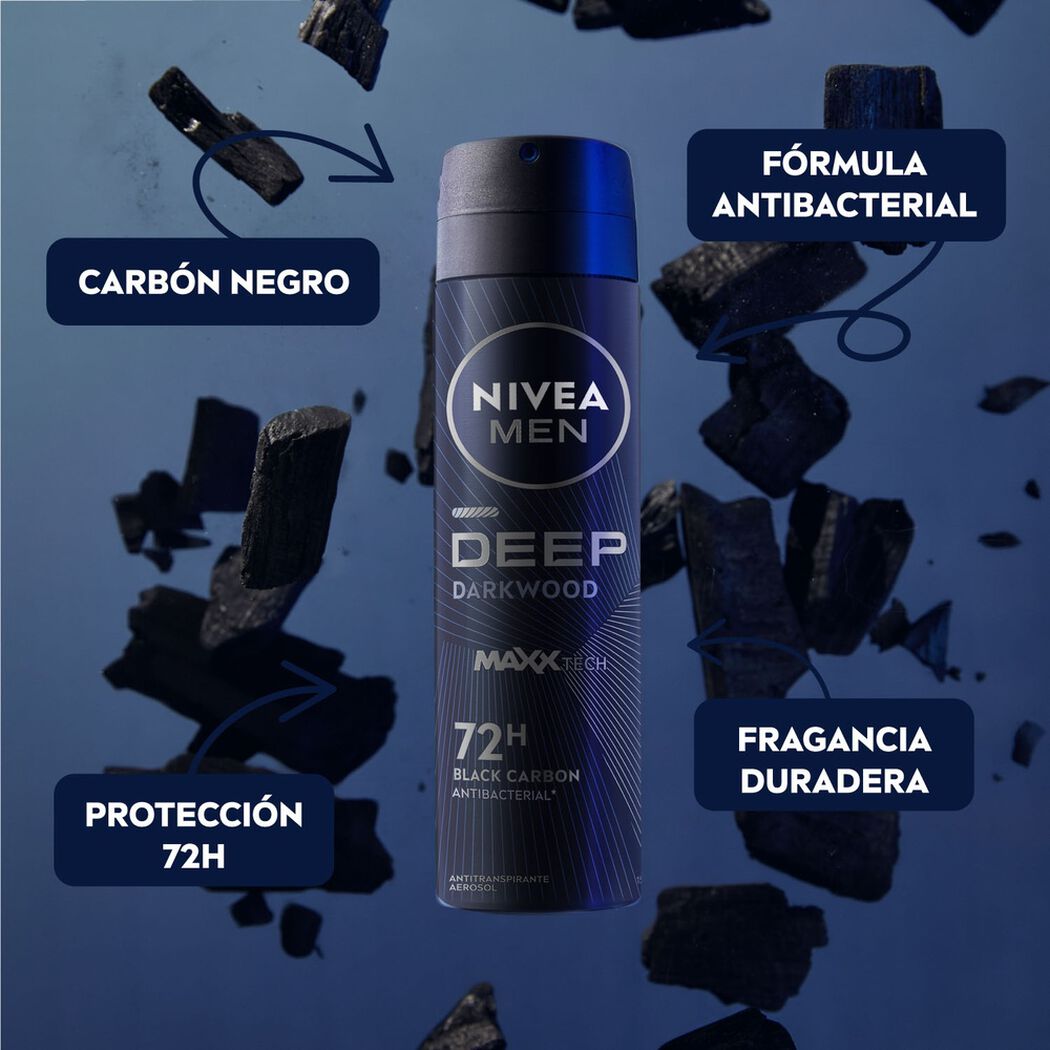 Desodorante Spray Nivea Deep 150Ml, , large image number 1