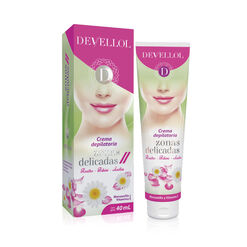 Devellol Crema Depilatoria Zonas Delicadas Manzanilla Y Vitamina E x 40 mL