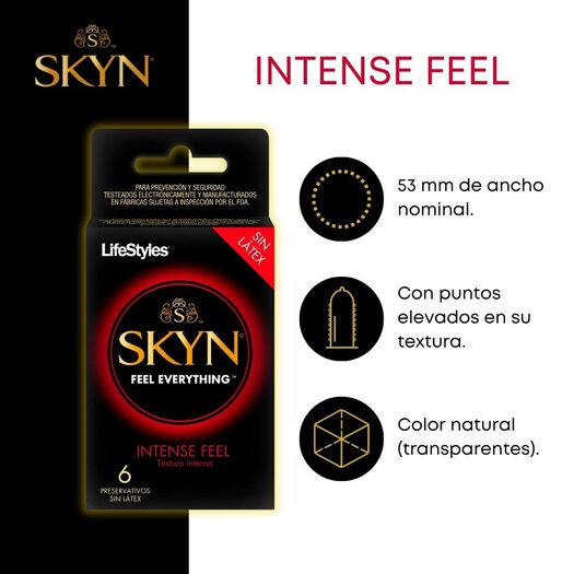 Lifestyles Skyn Intense Feel x 6 Unidades, , large image number 1