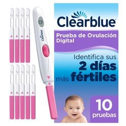 Clearblue Digital Prueba de Ovulación 1 soporte digital y 10 test