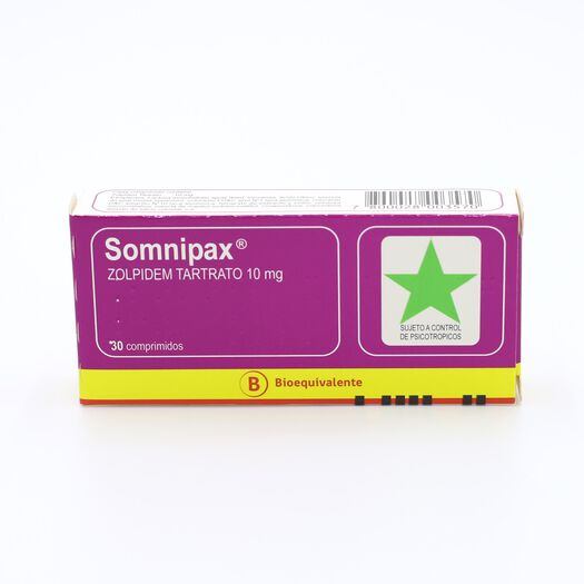 Somnipax 10 mg Caja 30 Comp., , large image number 0