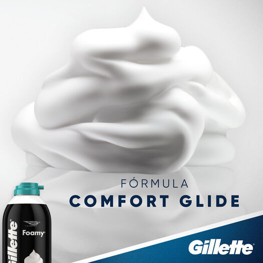 Gillette Espuma de Afeitar Foamy Sensitive, 322 ml, , large image number 3