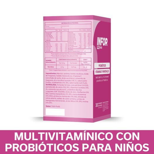 Infortin Probiotico x 30 Comprimidos Masticables, , large image number 2