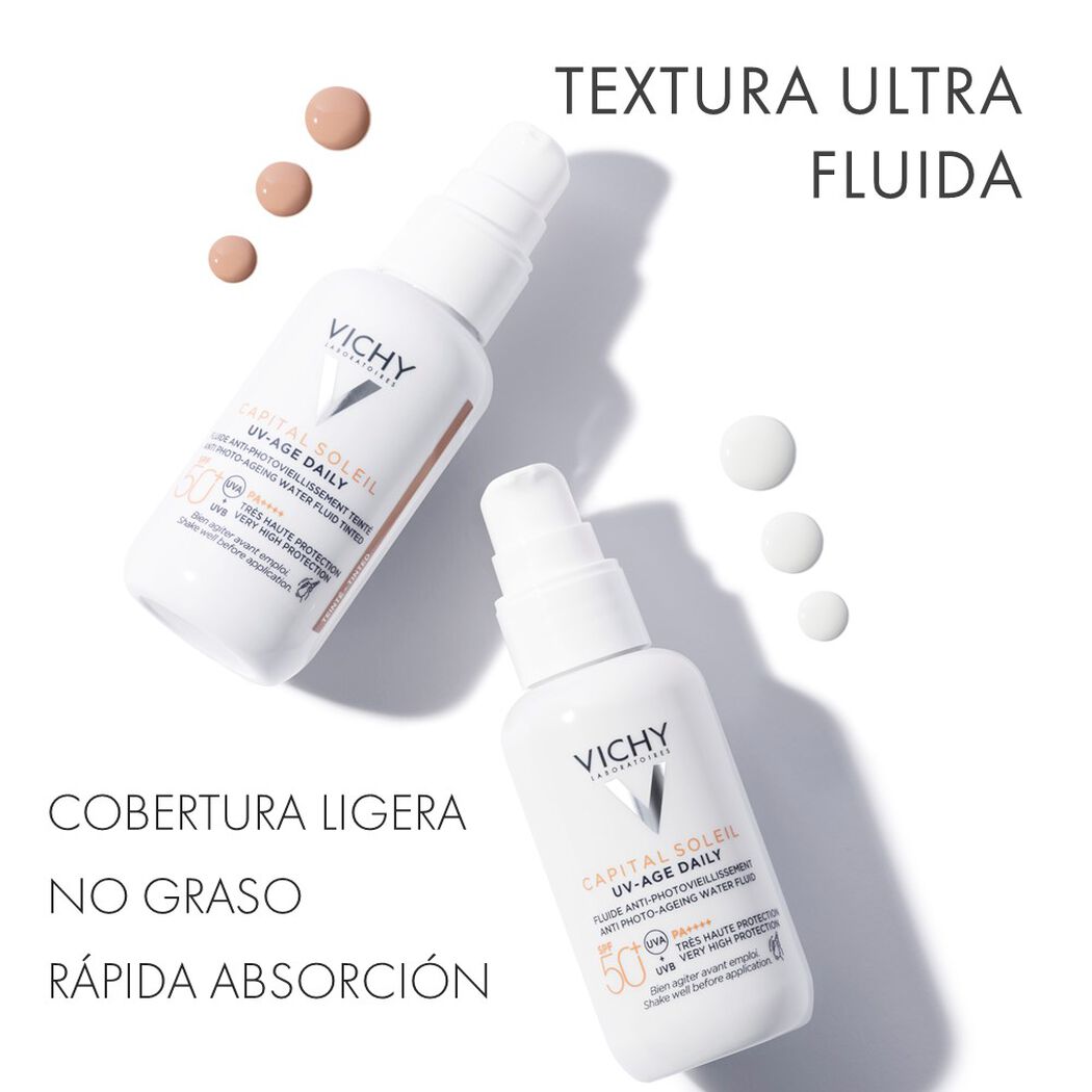 Protector Solar Vichy Capital Soleil UV Age Daily Con Color Rostro FPS 50+ 40 mL, , large image number 3