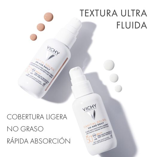 Protector Solar Rostro Capital Soleil UV Age Daily Con Color FPS 50+ 40 ml, , large image number 3