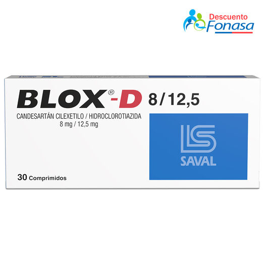 Blox-D 8 mg/12,5 mg x 30 Comprimidos, , large image number 0
