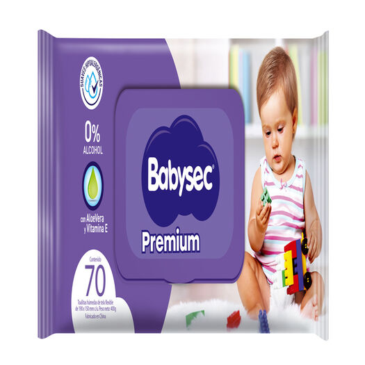 Toallas Húmedas Babysec Premium 70 un, , large image number 1
