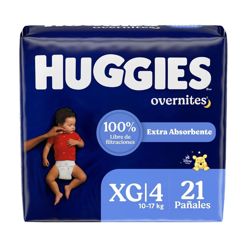 Pa&ntilde;al Huggies Nocturno Overnites XG 21 Unidades, , large image number 0