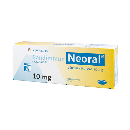 Sandimmun Neoral 10 mg x 60 Cápsulas Blandas, , large image number 0