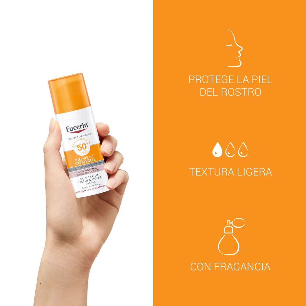 Protector Solar Eucerin Pigment Control Fluido Fps50+ 50 mL, , large image number 1