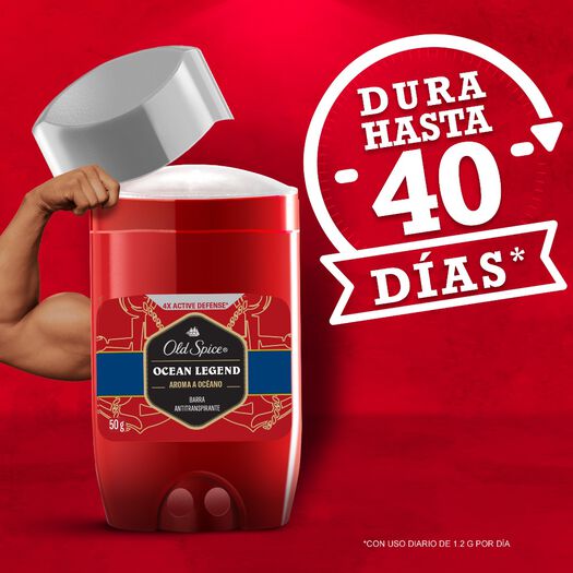 Antitranspirante Old Spice en Barra Ocean Legend 50 g, , large image number 4