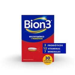 Multivitamínico con Minerales y Probióticos Bion3 30 Comprimidos Recubiertos