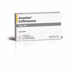 Acantex 1 g IM x 1 Vial Polvo Para Solucion Inyectable Con Solvente