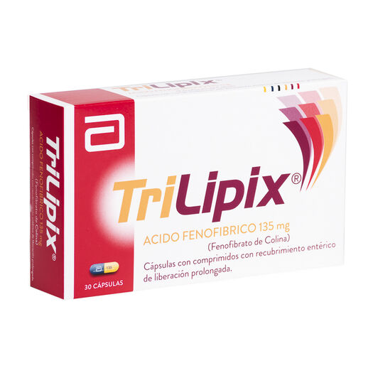 Trilipix 135 mg x 30 Cápsulas con Comprimidos con Recubrimiento Entérico de Liberación Prolongada, , large image number 0