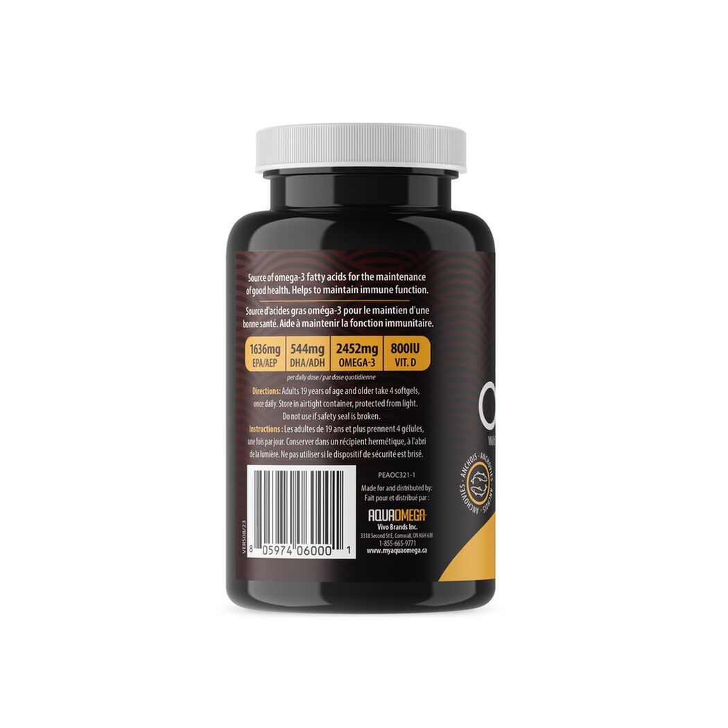 Omega 3 Aquaomega Extra Forte x 120 c&aacute;psulas, , large image number 4