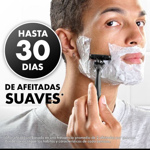 Máquina de Afeitar Gillette Prestobarba 3 Carbono, 4 Uds, , large image number 3