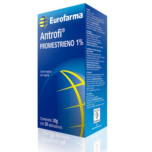 Antrofi 1% Crema Vaginal 20 aplicadores. Envase 30 g , , large image number 0