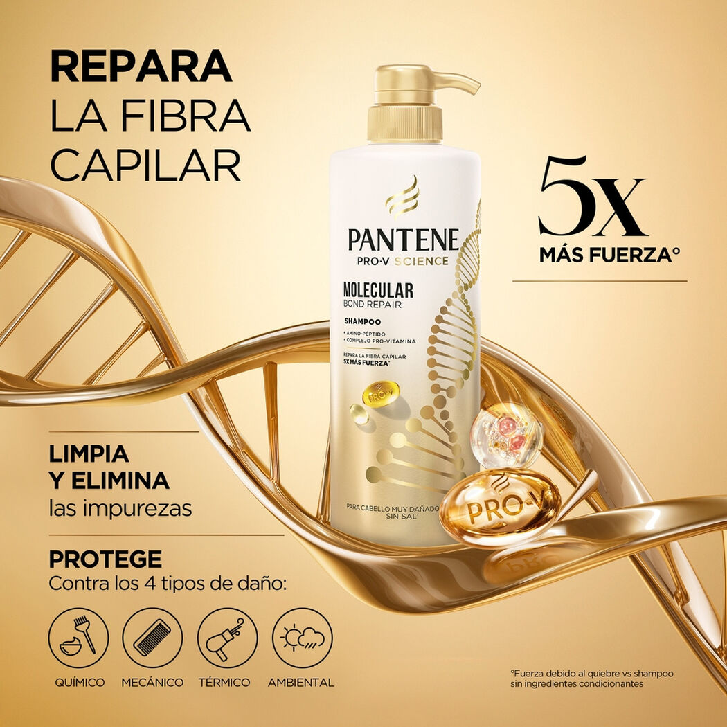 Shampoo Pantene Molecular Bond Repair 510 ml, , large image number 2