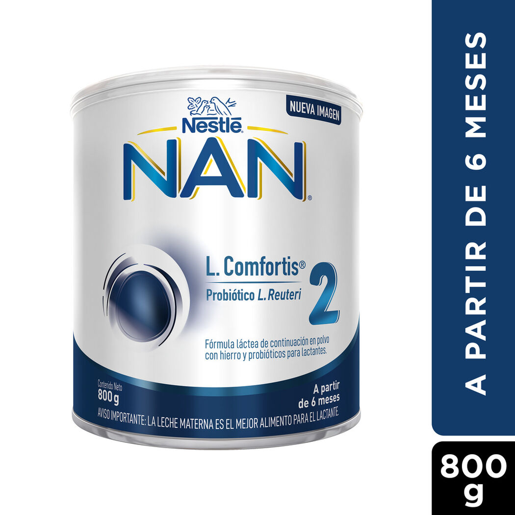 F&oacute;rmula Infantil Nan 2 L Comfortis 800 g, , large image number 0