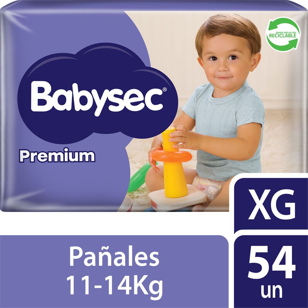 Pa&ntilde;ales Babysec Premium XG 54 un, , large image number 0