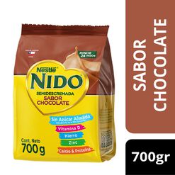 Leche en Polvo Nido Semi Descremada Chocolate 700g