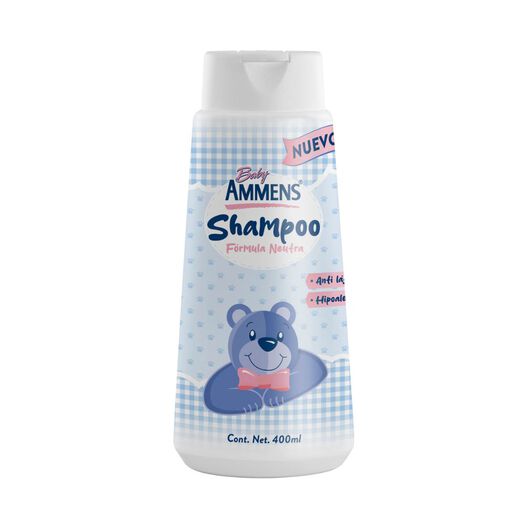 Shampoo Baby Ammens Botella Tapa Flip Top 400Ml, , large image number 0