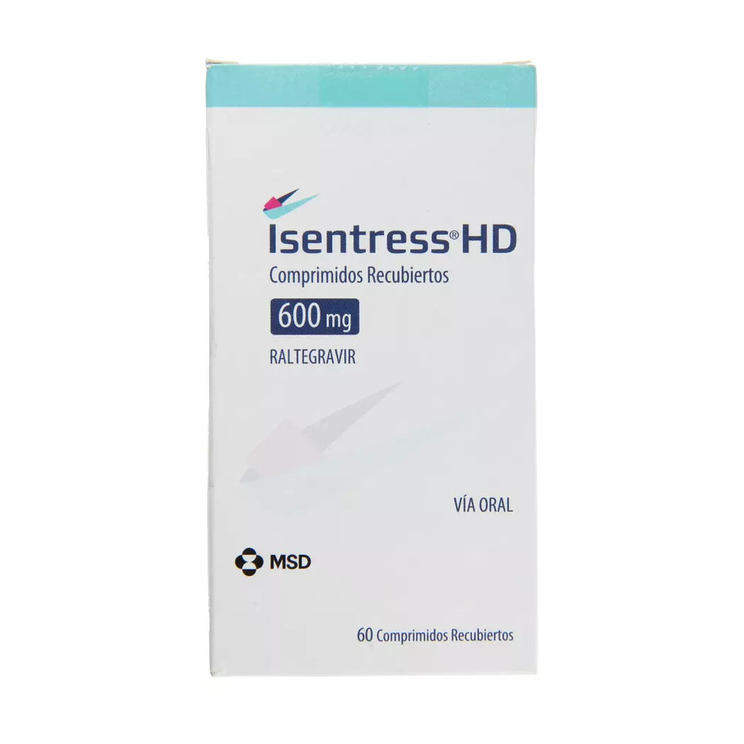 Isentress HD 600 mg x 60 comprimidos recubiertos, , large image number 0