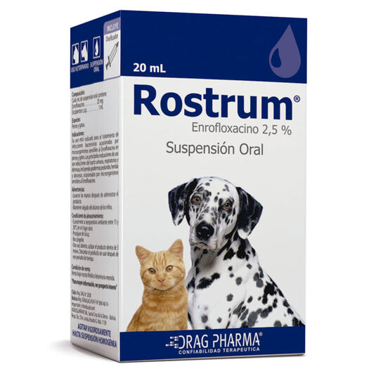 Vet. Rostrum 2.5 % x 20 ml Suspensión para Perros y Gatos, , large image number 0