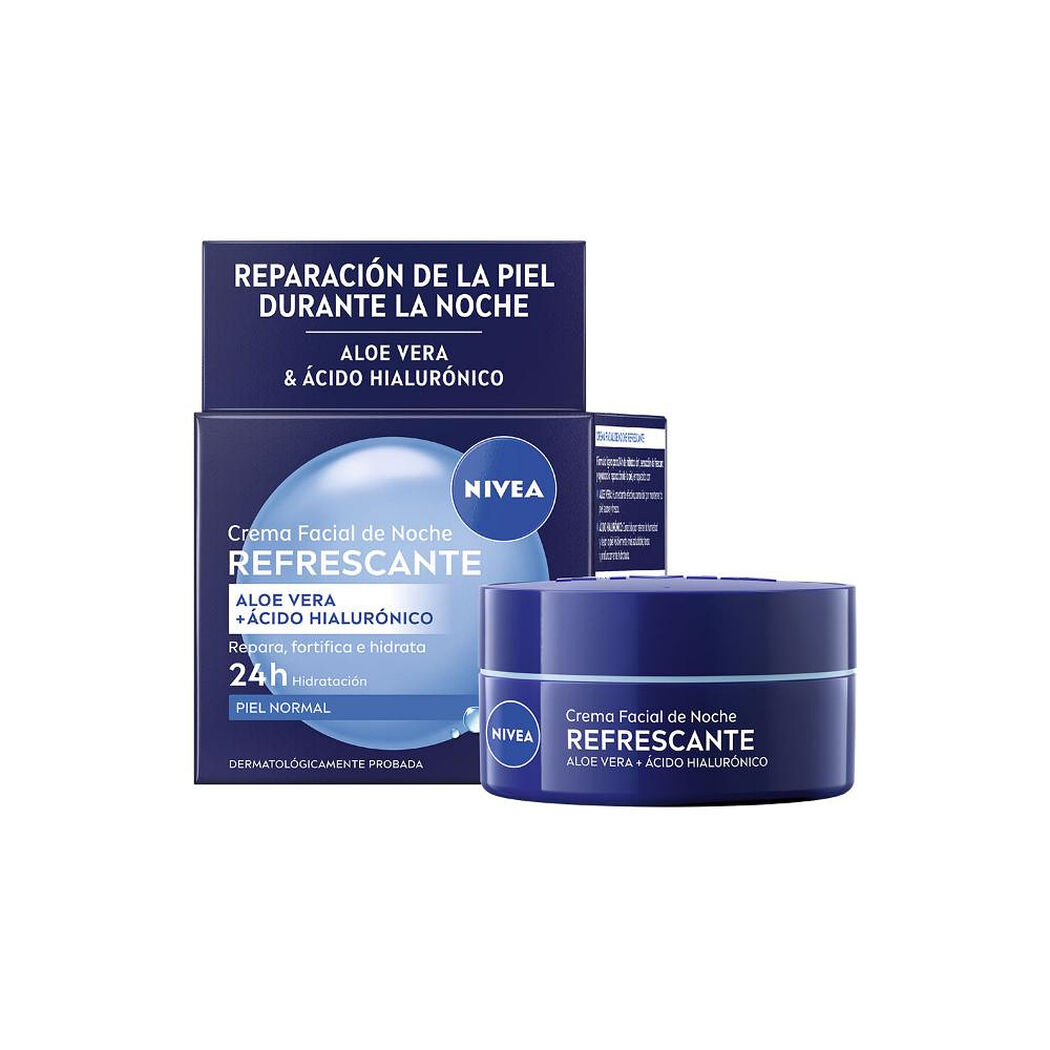 Crema Facial Hidratante Noche Regeneradora Nivea 50 ml, , large image number 1