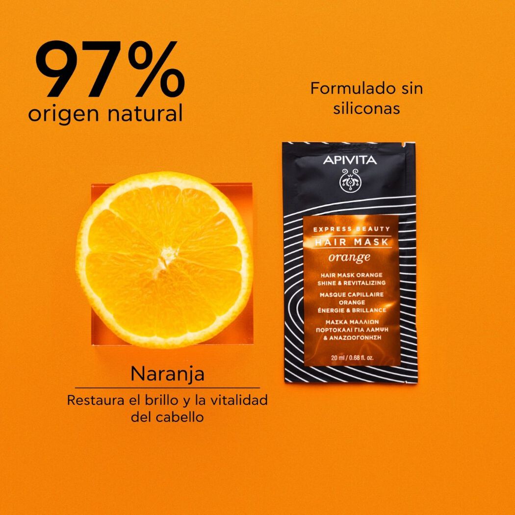 Mascarilla Capilar Apivita Naranja 20 mL, , large image number 2