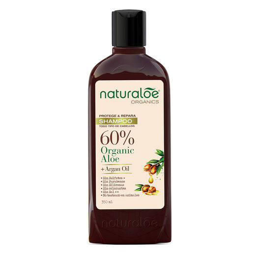 Naturaloe Shampoo Argan x 350 mL, , large image number 0