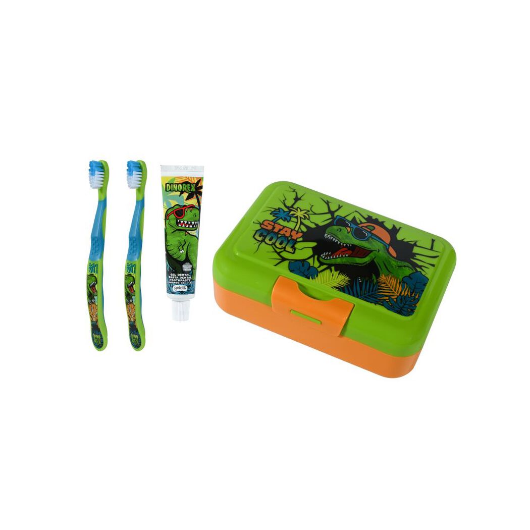 Set Oral Care (Back To School): Lonchera + Pasta 50 Gr + 2 Cepillos Variedad De Liencias, , large image number 2