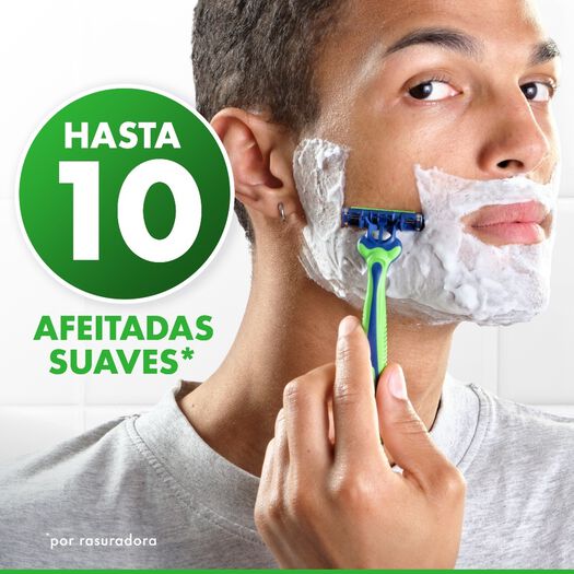 Máquina de Afeitar Gillette Prestobarba 3 Sensitive Aloe Vera 8 un, , large image number 2