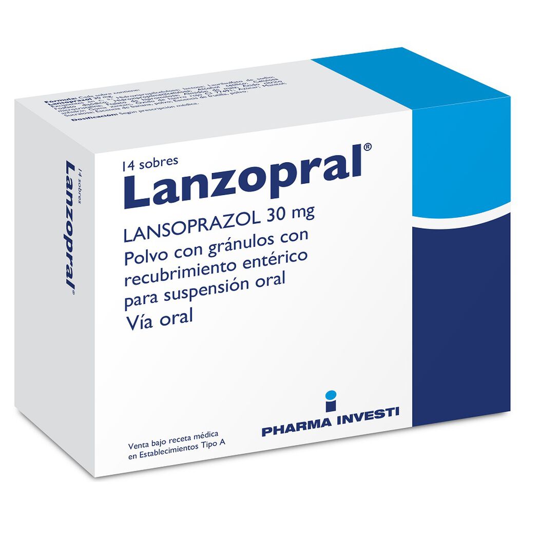 Lanzopral 30 mg x 14 Sobres Polvo Con Gránulos Con Recubrimiento Entérico Para Suspensión Oral, , large image number 0